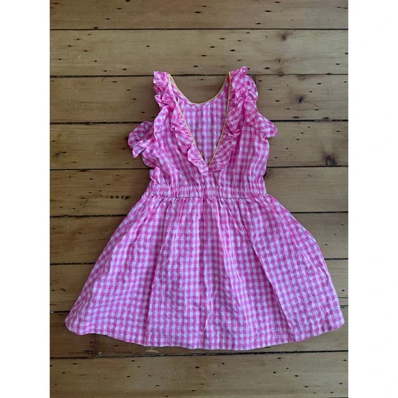 crewcuts Pink Gingham Garden Party Easter Dress - Picture 4 of 5